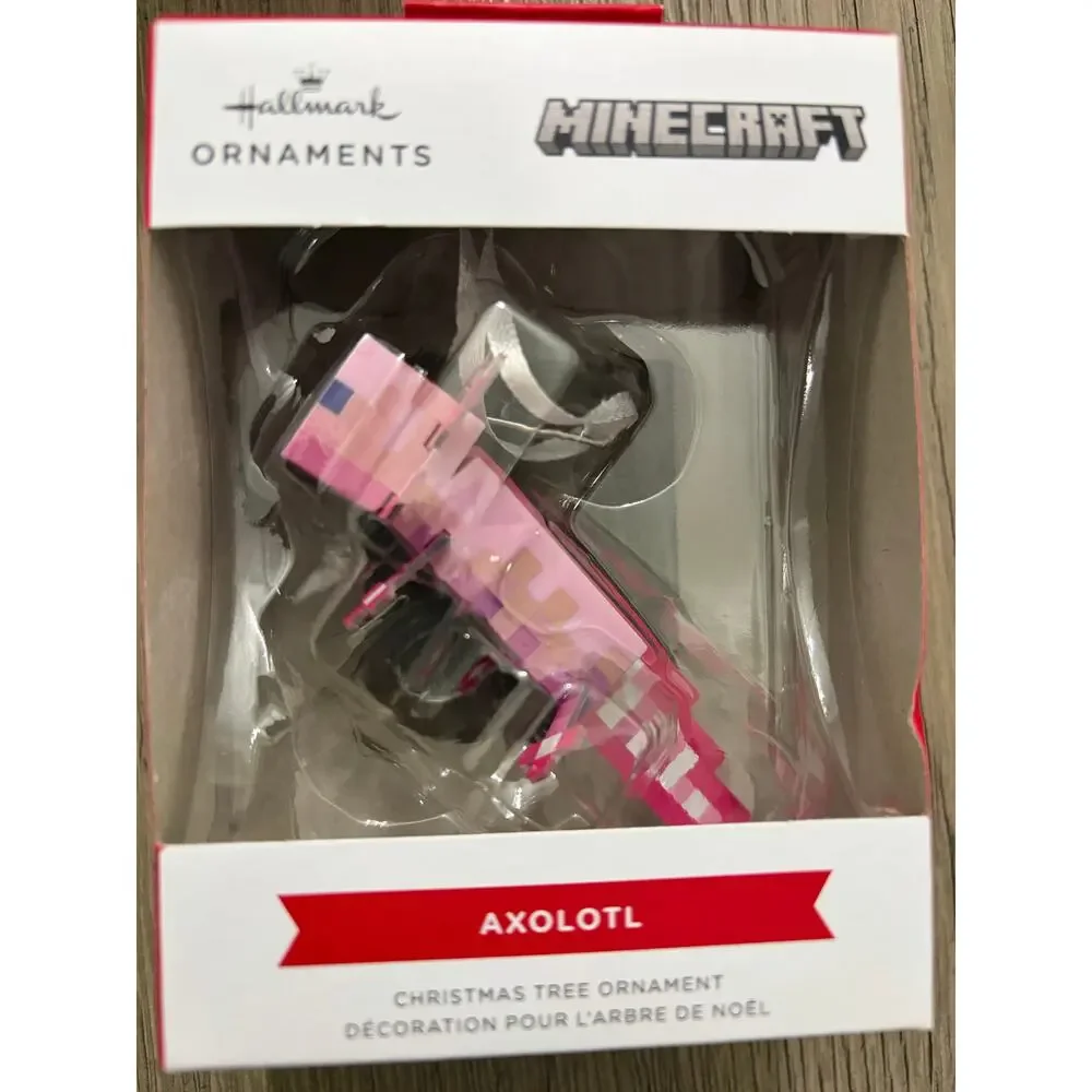Hallmark Minecraft Axolotl Christmas Ornament